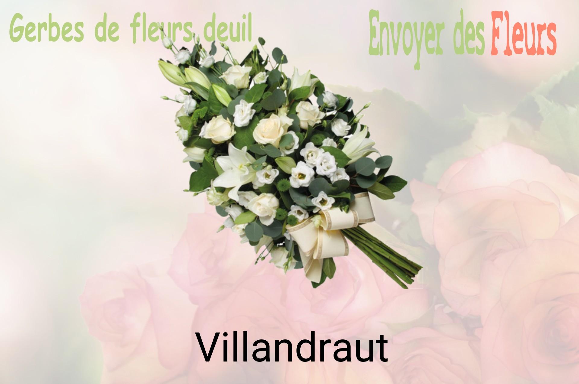Gerbe de fleurs de deuil livrée à Villandraut
